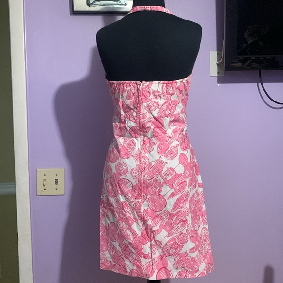Lily Pulitzer vintage owl halter dress size 6 - Picture 4 of 7